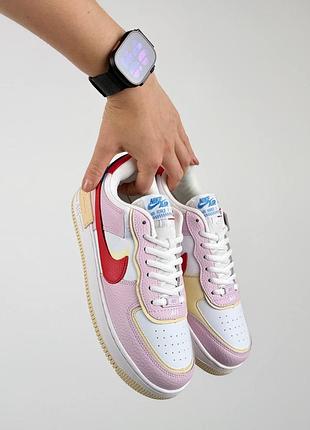 Nike air force 1 shadow w white pink 4