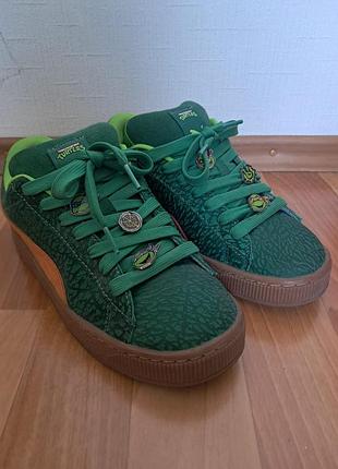 Кросівки унісекс puma teenage mutant ninja turtles зелені, розмір 39 (25 см)