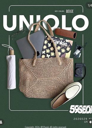 Сумка-тоут uniqlo crochet tote bag