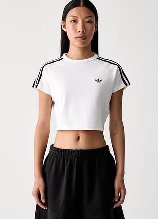 Футболка жіноча з бавовною adidas оригінал біла