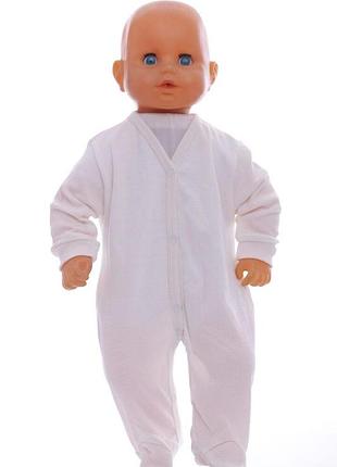 Чоловічок з кантом інтерлок babykroha молочний
