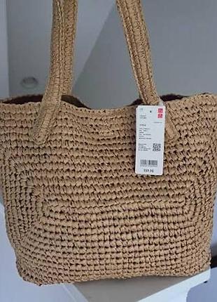 Сумка uniqlo crochet tote bag 3