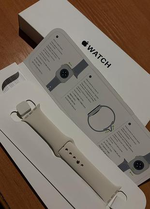 Аксесуари для смарт-годинників apple starlight sport band для apple watch se 3, 40mm m/l оригінал!!!