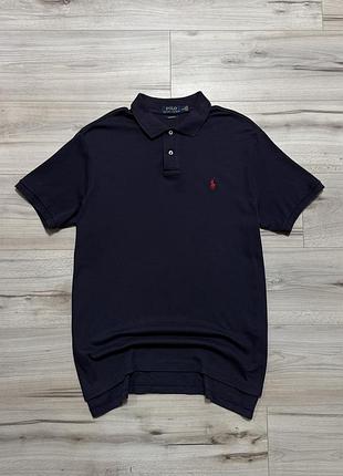 Премиальная футболка поло ральф лорен polo ralph lauren custom fit polo, xl, оригинал