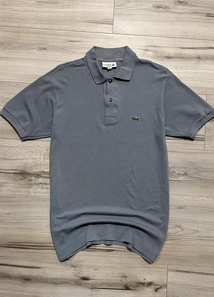 Премиальная футболка поло лакост lacoste classic fit polo, факт s, оригинал
