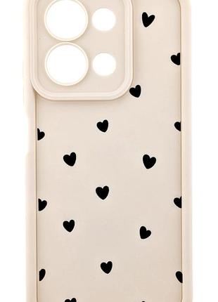 Чохол shock case print для телефона xiaomi redmi 15c 4g eu (eu version код моделі 25078ra3ee) 173 mm бампер з малюнком серця