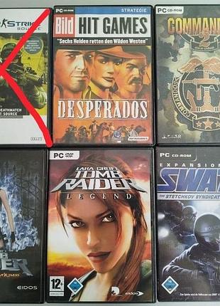 Оригинальные игры для пк pc cd/dvd — swat 4, commandos, tomb raider диск