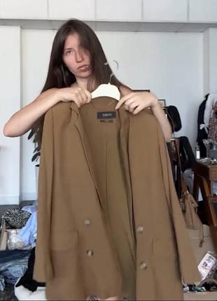 Піджак жіночий pull and bear коричневий розмір с