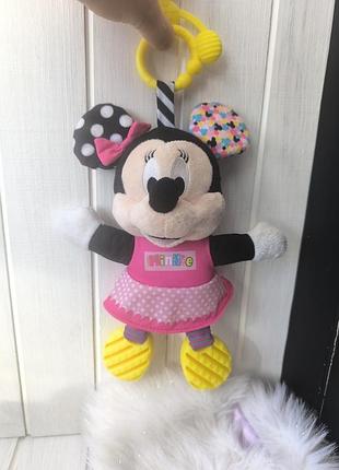 Игрушка для малышей подвеска минные маус десней minnie mouse disney мышь погремушка грызунок