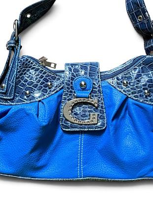 Жіноча синя сумка style guess logo 3