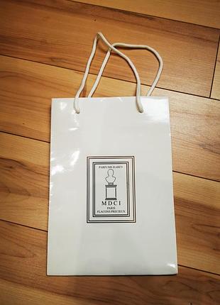 Фирменный подарочный пакет mdci parfums (19х27 см)