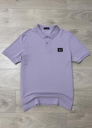Нова лавандова футболка-поло фред перрі fred perry patch logo polo, xl, оригінал