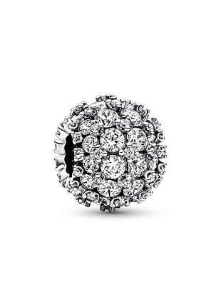 Серебряный шарм no brand блестящее паве 1865524974