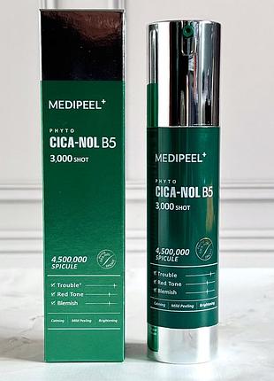 Сироватка пілінг зі спікулами для проблемної шкіри medipeel phyto cica-nol b5 3000 shot serum 50 мл