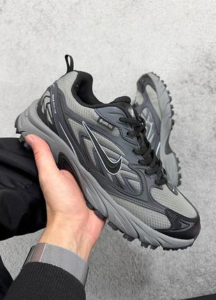 Утепленные зимние мужские кроссовки nike fiyi v2 black khaki найк черного из хаки цветов термо