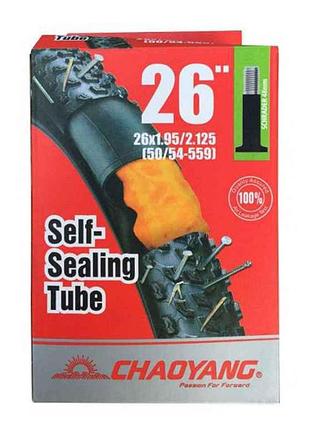Камера для велосипеда d-26x1,95/2,125, 48мм самоклейка чао тм chaoyang