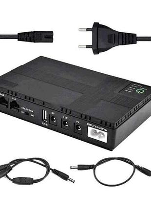 Источник бесперебойного питания для роутера арт. dc1018p mini ups 10400 mah (5v/9v/12v) тм китай