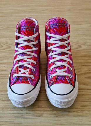 Кеды женские сonverse culture weave chuck 70 hi multi 39 размер (столка 24.5см) original