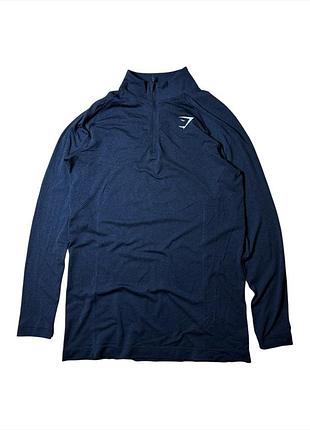 Спортивная кофта лонгслив gymshark apex / vital 1/4 zip, оригинал s-m