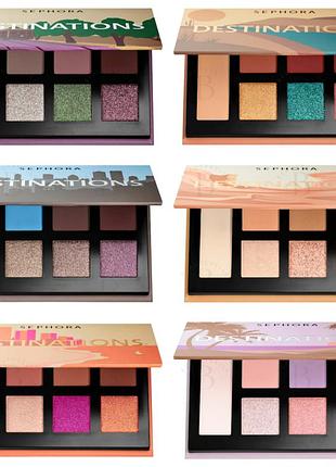 Палетки теней для век sephora collection destinations