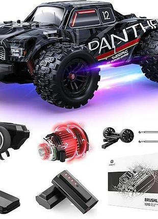 Безщітковий позашляховик deerc 1/14 fast extreme 70 км/год 4x4, 7 режимів освітлення, пульт дистанційного керування, 2 літій-іонні