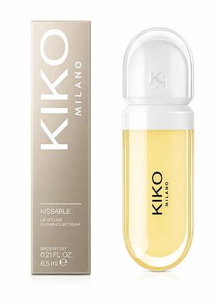 Блиск-бальзам для губ kiko milano kissable lip volume plumping lip cream 06 sunbeam
