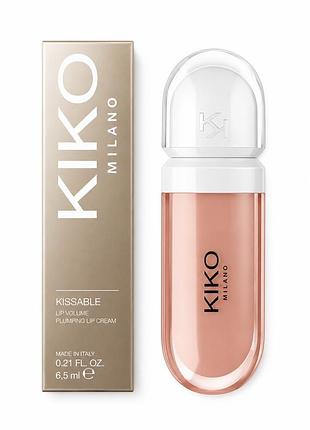 Бальзам для губ kiko milano kissable lip volume plumping lip cream 04 nude ever