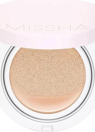 Тональний кушон матуючий missha magic cushion cover lasting spf50+ pa+++ 15 г №21 light beige