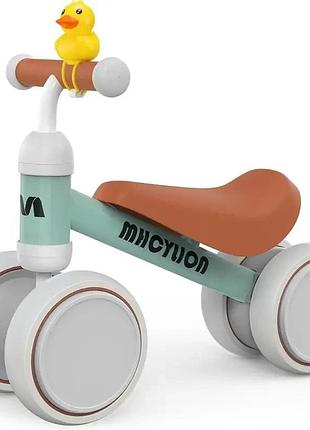 Беговел mhcylion hb001 для детей от 10 месяцев с 4 колесами, беговел light green