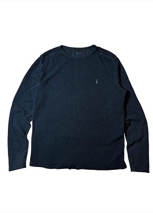Чоловічий лонгслів allsaints / брендова кофта з фірмовим логотипом ramskull