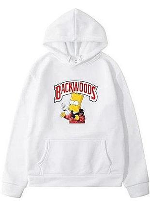 Худі білий loys backwoods xxl