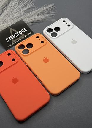 Чохол для iphone 17 pro max silicone case з мікрофіброю закритим низом силіконовий закрита камера