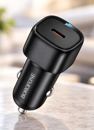 Адаптер car bz34a cloud single port pd20w / зарядний пристрій для телефонів в автомобіль / перехідник прикурювач - type-c