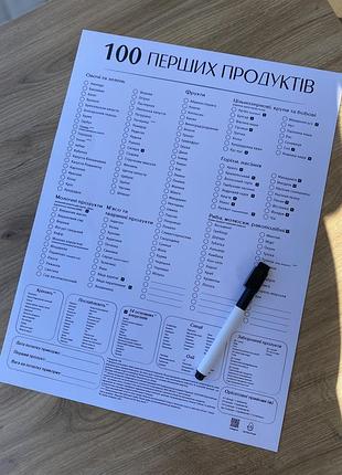 Планер для прикорму 100 перших продуктів мінімалістичний