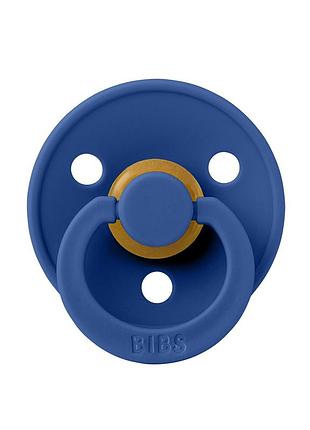 Соска пустушка bibs colour latex кругла cornflower 6-18 міс