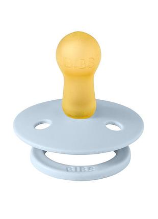 Соска пустушка bibs colour latex кругла 18+ міс міс baby blue