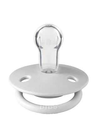 Соска пустушка bibs de lux silicone (кругла) 0-36 міс – haze