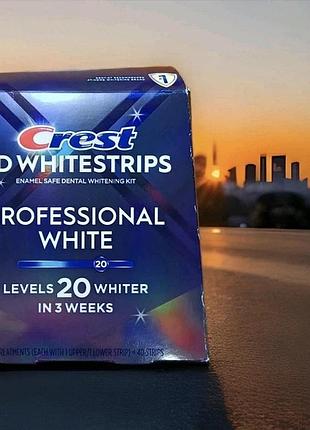 Оригинальные crest 3d whitestrips professional effects white, 10 упаковок