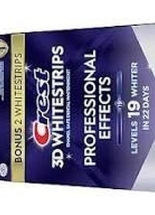 Crest 3d whitestrips для отбеливания зубов, 22 процедуры, 44 полоски