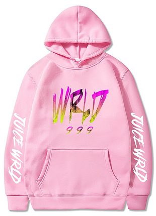 Худі рожевий loys juice wrld harajuku s