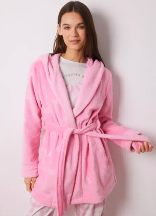 Халат розовый флисовый women'secret
