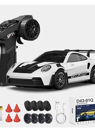 Радиоуправляемая машина hstar d43-01q3 1:43 - 4wd, rc drift car, 2.4ghz, металлическая версия, белая