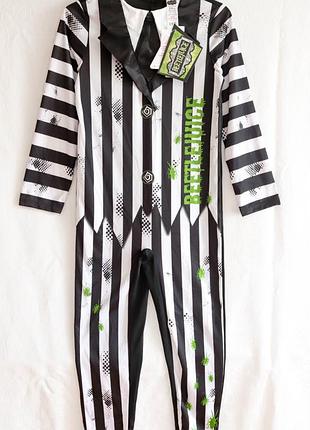 Детский маскарадный костюм на 9-10 лет битлжус битделджюс beetlejuice на мальчика гелловин хелловин геловин хеллоуин halloween 134-140 зомби карнаваль