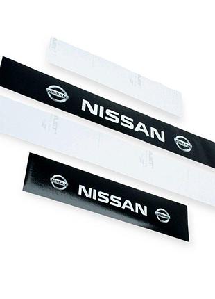 Наклейка на пороги "nissan" (4шт)