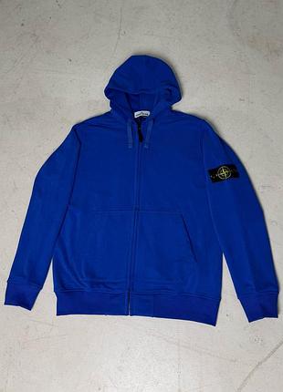 Stone island зіп худі синій