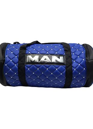 Сумка с логотипом "man" синяя из экокожи 500х230