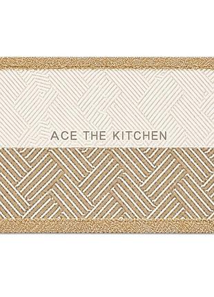 Коврик диатомитовый 40х30 см для сушки посуды для кухни ace the kitchen mc-13007