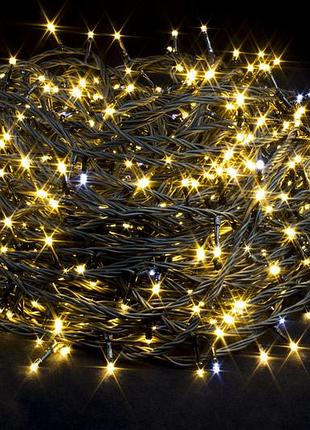 Уличная гирлянда на елку морозостойкая нить 60 метров теплый свет 600 led laplandia от сети новогодняя светодиодная