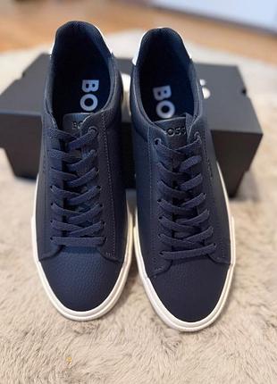 Кросівки чоловічі hugo boss темно-сині