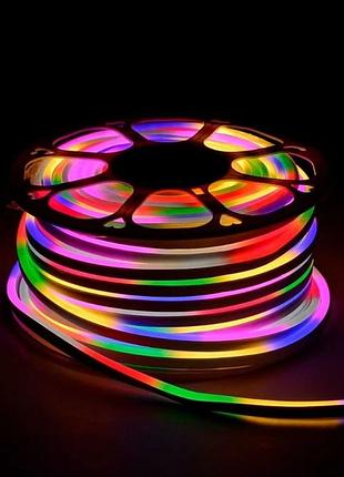 Гнучкий двухсторонній неон 100метрів колір rgb
